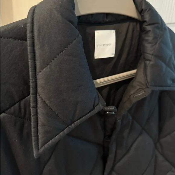 Black Quilted Women's Jacket - Picture 8 of 11